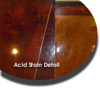 acid stain detail