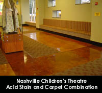 acid stain lobby